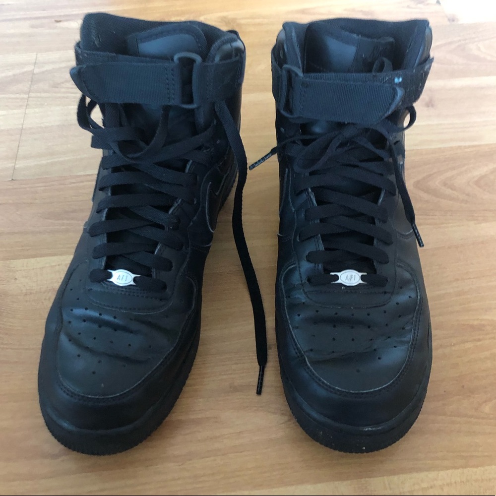 High top Nike Air Force 1s
